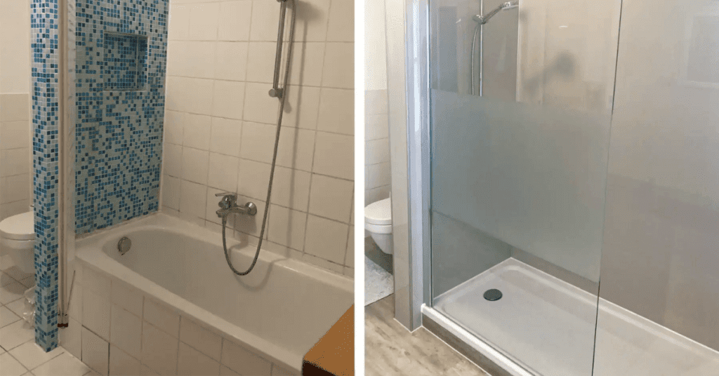 Cambiar bañera por ducha